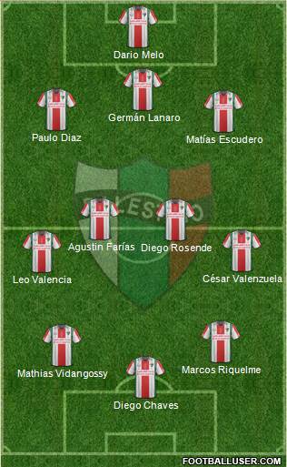 CD Palestino S.A.D.P. Formation 2015