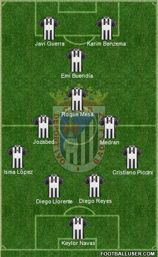 C.D. Badajoz S.A.D. football formation