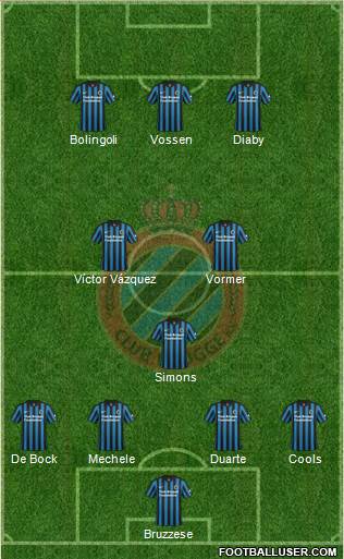 Club Brugge KV Formation 2015