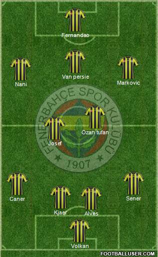 Fenerbahçe SK Formation 2015