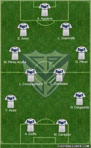 Vélez Sarsfield Formation 2015