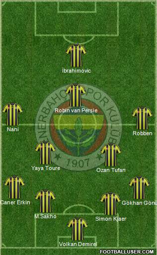 Fenerbahçe SK Formation 2015