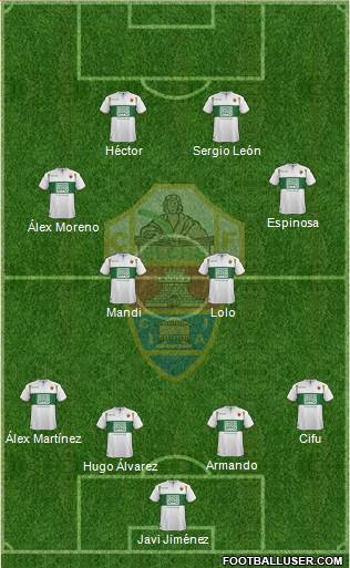 Elche C.F., S.A.D. Formation 2015