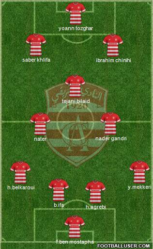 Club Africain Tunis Formation 2015