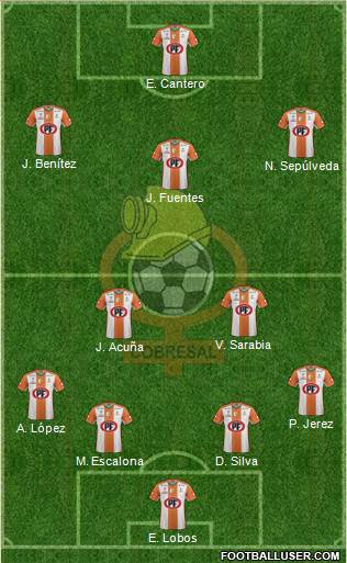 CD Cobresal Formation 2015