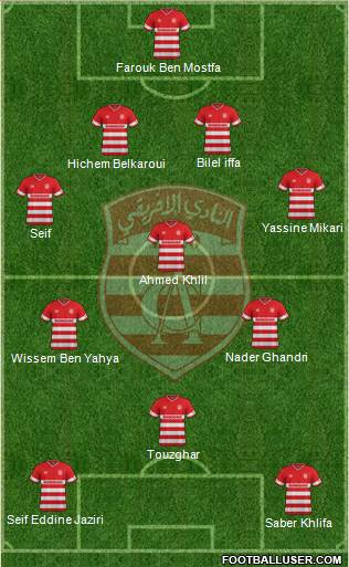 Club Africain Tunis Formation 2015