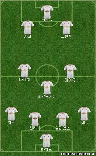 Swansea City Formation 2015