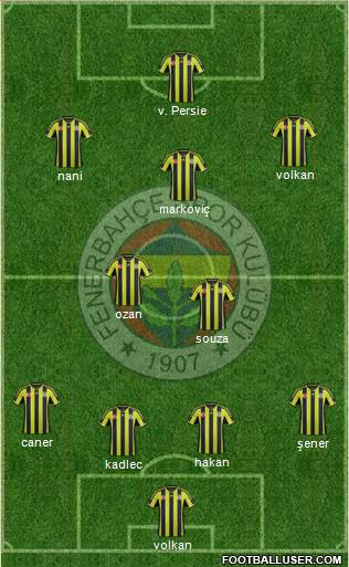Fenerbahçe SK Formation 2015