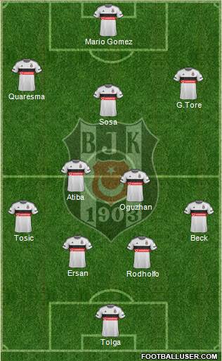 Besiktas JK Formation 2015