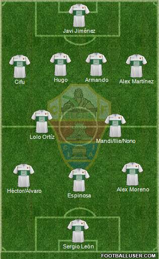 Elche C.F., S.A.D. Formation 2015