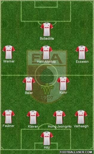 FC Augsburg Formation 2015