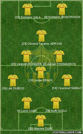 FC Nantes Formation 2015