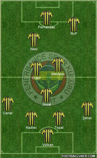 Fenerbahçe SK Formation 2015