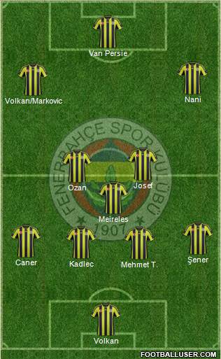 Fenerbahçe SK Formation 2015