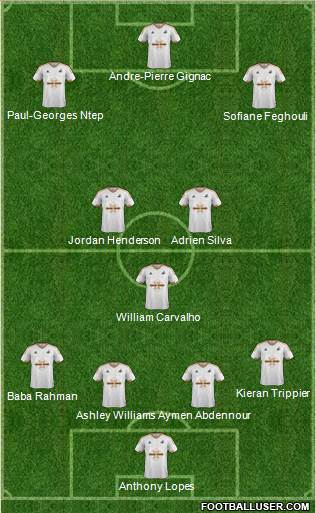 Swansea City Formation 2015