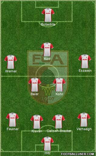 FC Augsburg Formation 2015