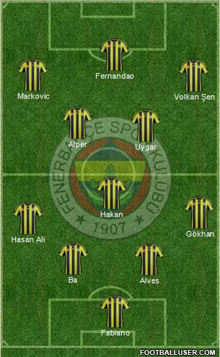 Fenerbahçe SK Formation 2015