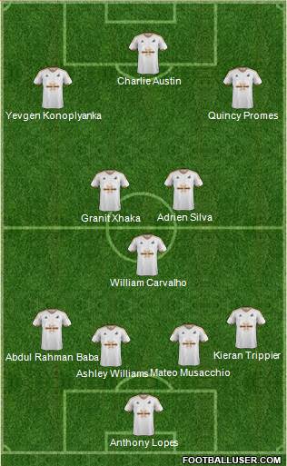 Swansea City Formation 2015