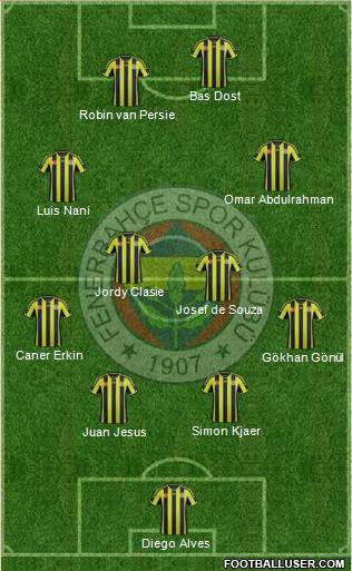 Fenerbahçe SK Formation 2015