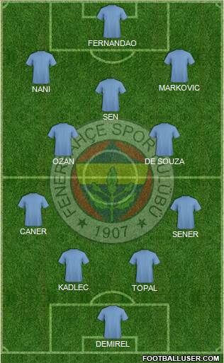 Fenerbahçe SK Formation 2015