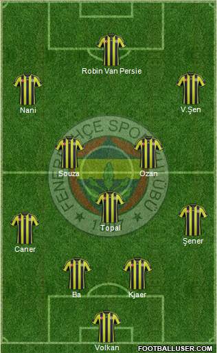 Fenerbahçe SK Formation 2015