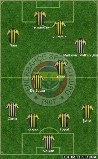 Fenerbahçe SK Formation 2015