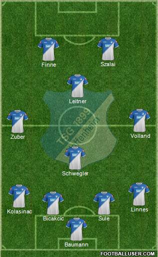 TSG 1899 Hoffenheim Formation 2015