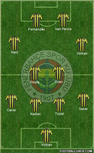 Fenerbahçe SK Formation 2015