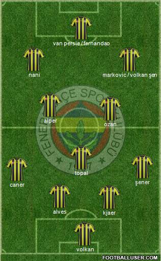 Fenerbahçe SK Formation 2015