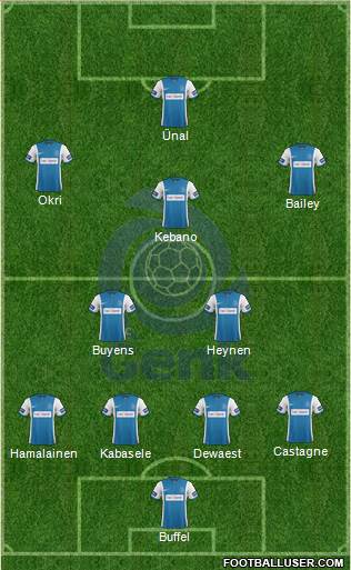K Racing Club Genk Formation 2015