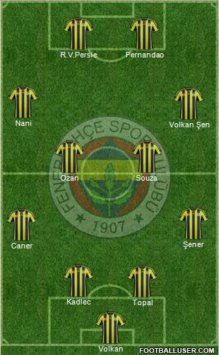 Fenerbahçe SK Formation 2015