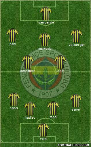 Fenerbahçe SK Formation 2015