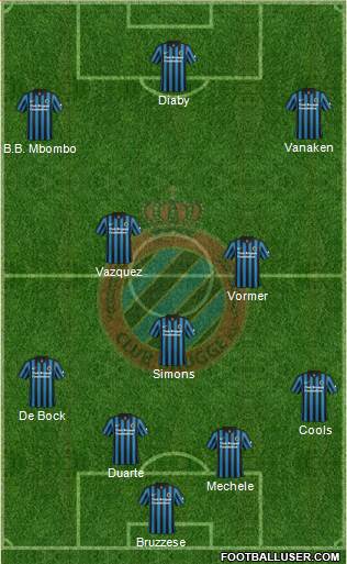 Club Brugge KV Formation 2015