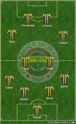 Fenerbahçe SK Formation 2015