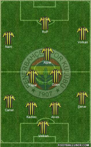Fenerbahçe SK Formation 2015
