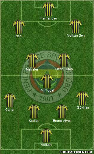 Fenerbahçe SK Formation 2015