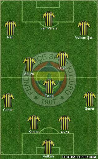 Fenerbahçe SK Formation 2015