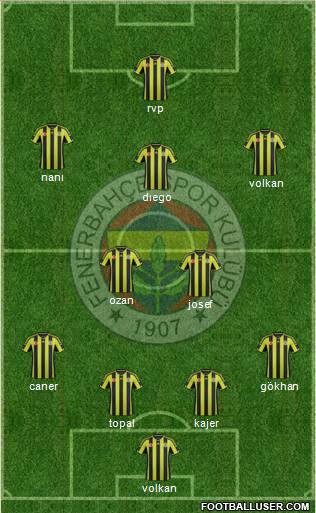 Fenerbahçe SK Formation 2015