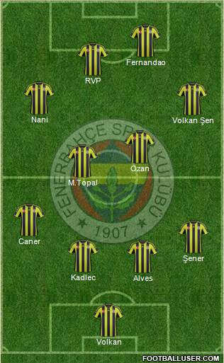 Fenerbahçe SK Formation 2015