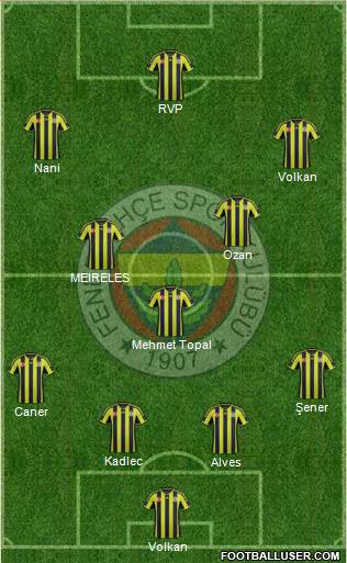 Fenerbahçe SK Formation 2015