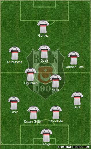 Besiktas JK Formation 2015