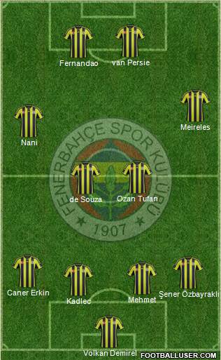 Fenerbahçe SK Formation 2015