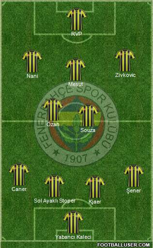 Fenerbahçe SK Formation 2015