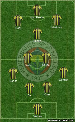 Fenerbahçe SK Formation 2015
