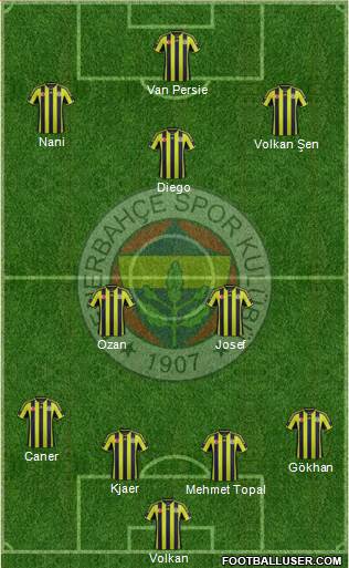 Fenerbahçe SK Formation 2015