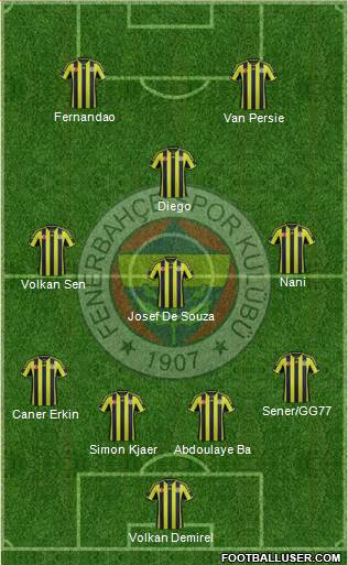 Fenerbahçe SK Formation 2015