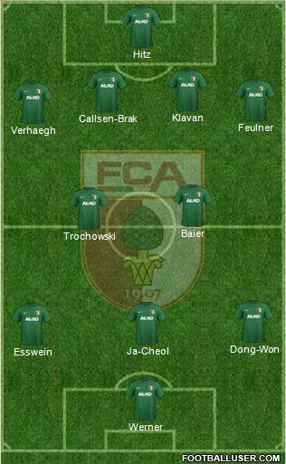 FC Augsburg Formation 2015