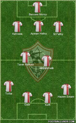 Zamalek Sporting Club Formation 2015