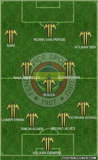 Fenerbahçe SK Formation 2015