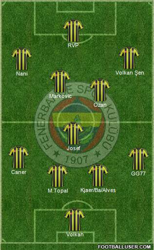 Fenerbahçe SK Formation 2015